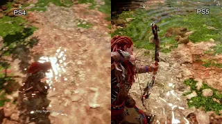 Horizon Forbidden West Water Graphics PS4 vs PS5