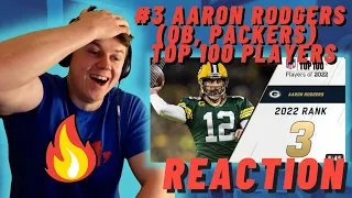 IRISH MAN REACTS TO #3 Aaron Rodgers (QB, Packers) | Top 100 Players in 2022