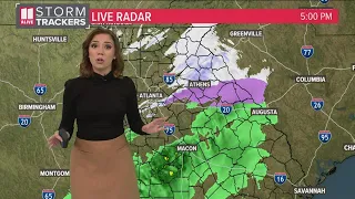 East of Atlanta under Winter Weather Advisory as neighborhoods see snow flurries