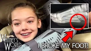 I Broke My Foot! | Whitney Bjerken Gymnastics