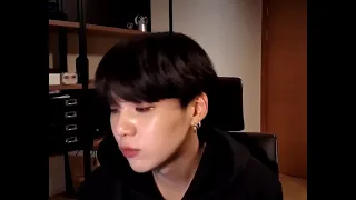 yoongi singing "people" on live