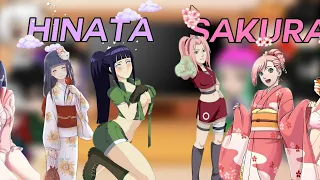 hashiras reagindo a hinata e sakura