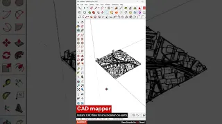 how to model site context using a Cadmapper  inside of Sketchup #sketchup #shorts