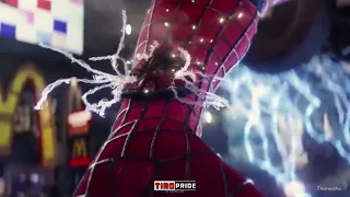 The Amazing Spider Man 2 End Scene  Kid Stands Up Against Rhino Man   High Definition 7