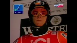 Martin Schmitt ODMAWIA oddania skoku! - Lahti 1999