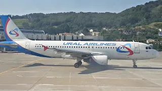 Airbus А320 Уральцы улетаем быстро из Сочи. Уральские Авиалинии.