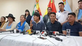 Conferencia de Prensa Evo Andrónico Loza y dirigente ante ataques del Gobierno