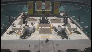 The Rolling Stones - timelapse stage set-up, show & aftermath - miami 2019