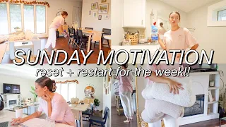 SUNDAY RESET ROUTINE | clean with me + prep for the week!