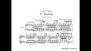 Faure Nocturne no.1 in Eb min op 33 no 1 / French Piano Music / Advanced Piano / Piano sheet music