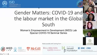 Gender Matters: COVID-19 and the labour market in the Global South