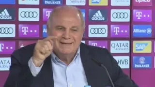 FC BAYERN MÜNCHEN: Wütender Uli Hoeneß teilt kräftig aus