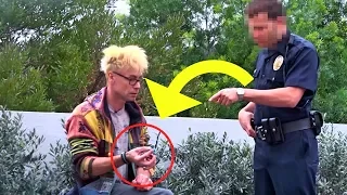 SMOKING in front of a COP PRANK!!! (BAD IDEA!)