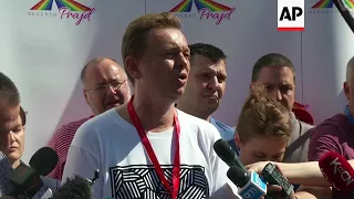 Serbia's first openly gay prime minister joins Belgrade pride march