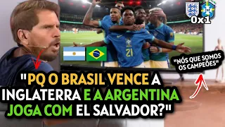 IRRITAÇÃO ARGENTINA APÓS INGLATERRA 0X1 BRASIL