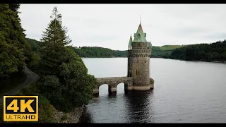 Drone above Lake Vyrnwy - Mid Wales