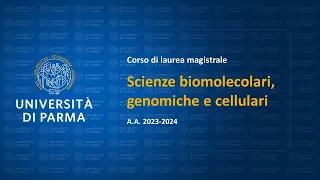 Scienze biomolecolari, genomiche e cellulari A.A. 2023/24