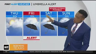 Humid, cloudy Thursday ahead of stormy weekend in North Texas