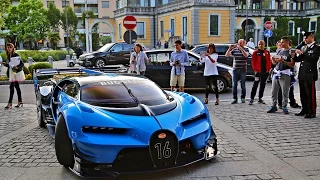 Bugatti Vision Gran Turismo Concept - Start Up - Driving - Loud Sound