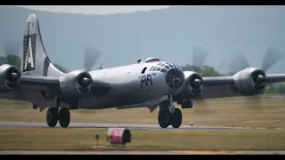 One of only two  Boeing B-29 Superfortress landing at Reading