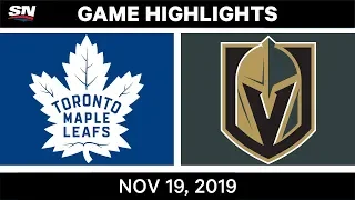 NHL Highlights | Maple Leafs vs. Golden Knights – Nov. 19, 2019