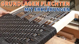 Klassisches Flechtwerk selbst herstellen - Bespannung mit Danish Cord und Hakennägeln erklärt!