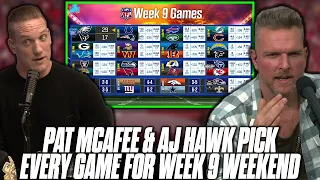 The Pat McAfee Show Pick & Predicts EVERY GAME For The NFL Week 9 Weekend