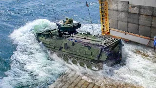 Armored AAVs: US Marines Genius Idea to Transport Troop on Land & Sea