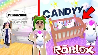 😱DESCUBRO QUE MI UNICORNIO SERA MAMÁ (TIENE BEBES UNICORNIOS NEONES) ADOPT ME😍- ROBLOX