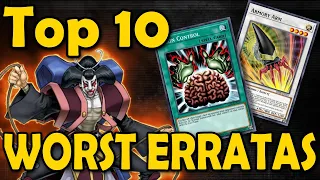 Top 10 Worst Erratas in Yugioh