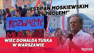 Wiec Donalda Tuska w Warszawie. Rocznica 4 czerwca 1989 roku