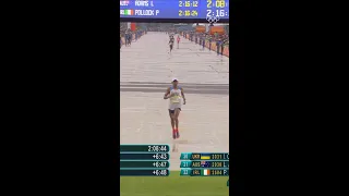 Push ups at the finish line?