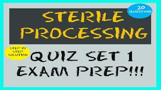 Sterile processing Exam quiz Practice