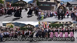 Prachtvoller Brauchtumsumzug beim Gauderfest 2024 in Zell am Ziller