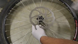 How to install Shimano Center lock to 6 bolt rotor adapter!