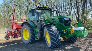 Kukorica vetés 2020🌽 | John Deere 6155R + Gaspardo | SEMIS de MAÏS