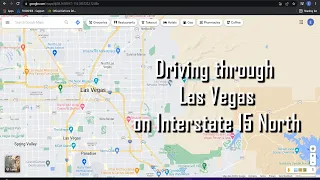 Driving Through Las Vegas on Interstate 15 North