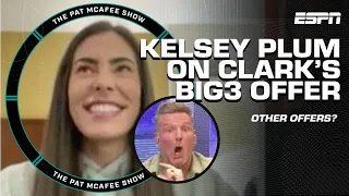 Plum says Clark ISN'T THE ONLY WOMEN'S PLAYER to be offered a Big3 contract 👀 | The Pat McAfee Show