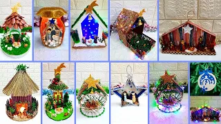 10 Low budget Handmade Christmas nativity scene | Best out of waste Economical Christmas craft idea