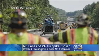 3 Injured, Lanes Closed In NE Extension Crash