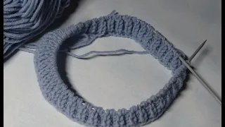 ПАТЕНТНАЯ резинка при круговом вязании | Видеоурок