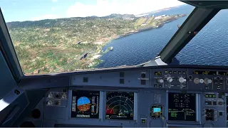 Butter Landing at Madeira in Gusty Crosswind | Visual Approach 05 | Fenix A320 #msfs2020 RTX4090