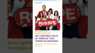 SBT CONFIRMA VOLTA DE “REBELDE” NAS TARDES DA EMISSORA, DIZ PERFIL NO TWITTER  🤭