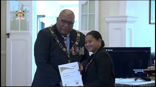 Fiji's President officiates at The Duke of Edinburgh's International Awards ceremony