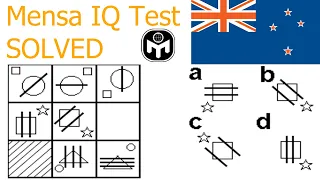 Mensa New Zealand IQ Test (33/33 Correct Answers)