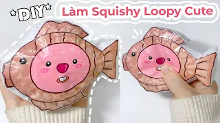 Cách làm Squishy loopy cute bằng giấy/ DIY paper squishy Loopy/ Liam Channel