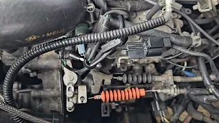 Kickdown/Throttle Cable adjustment on a Pajero Mk2 4M40 V4AW3 Auto