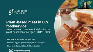 Plant-based meat in U.S. foodservice: Sales data and consumer insights, 2019-2022