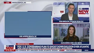 Chinese spy balloon latest: US considers shooting balloon down over Atlantic | LiveNOW from FOX