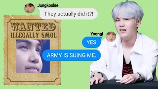 BTS Texts - "I will sue Min Yoongi"